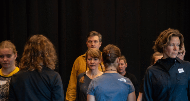 Samling av deltakere på fagdag i krets Telemark